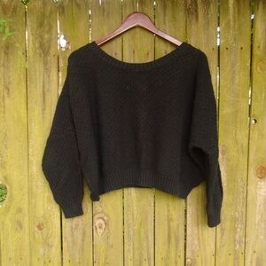 Mavenie black textured Sweater